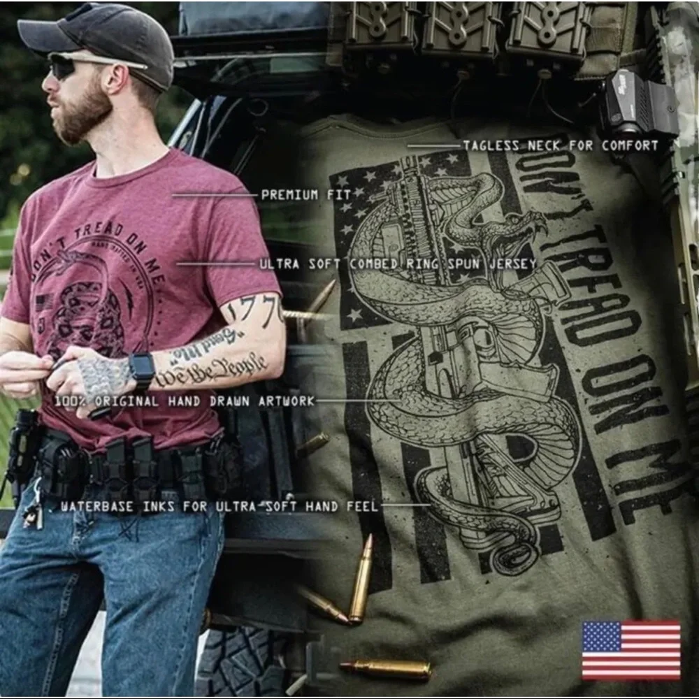 Howitzer Style Men's T-Shirt Revolution Military Grunt MFG - Picture 10 of 11